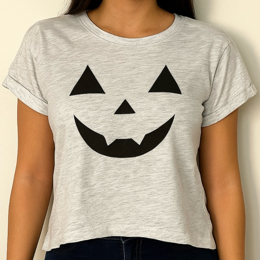Grey pumkin shirt